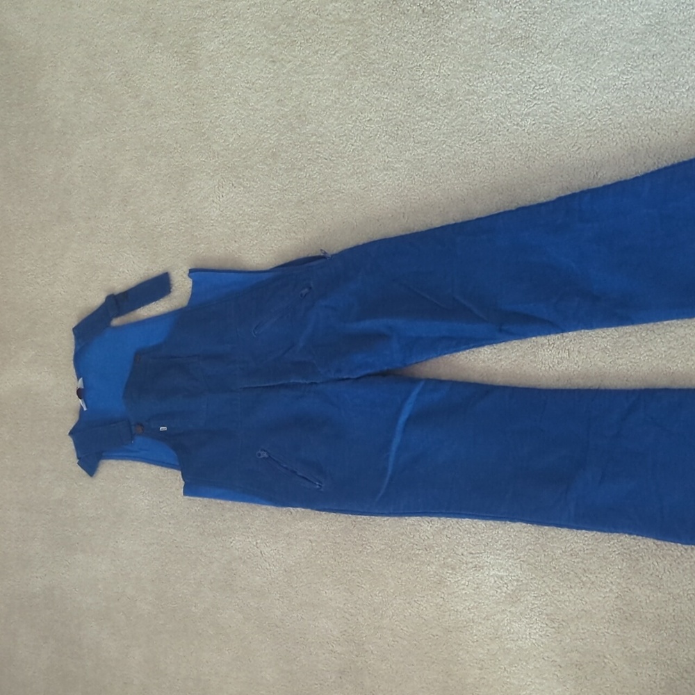 Blue Levi's snowsuit